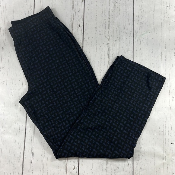 Tommy John Blue Black Geo Print Pull On Modal Blend Pajama Pants Mens Size M - Picture 3 of 11
